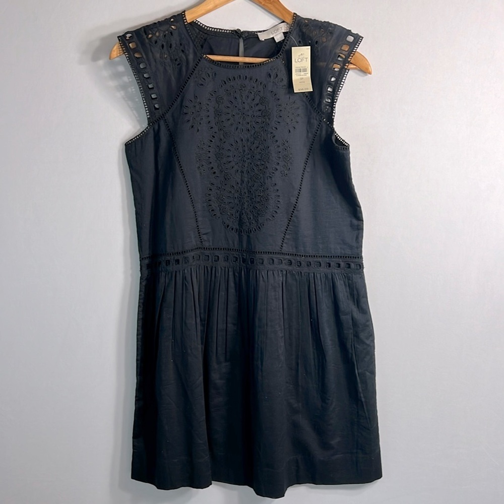 LOFT Black Sleeveless Dress
